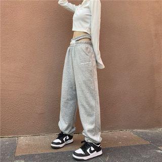 High Waist Cutout Straight Leg Sweatpants