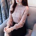 Long-sleeved Lace Top