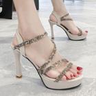 Stiletto Heel Platform Sandals