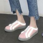 Patent Lace-up Mules