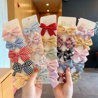 Set Of 5: Bow Hair Clip