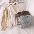 Cable-knit Cardigan - 4 Colors