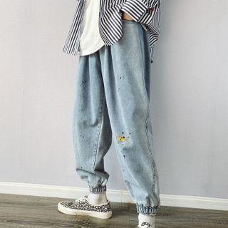 Splash Print Harem Jeans