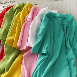 Short-sleeve Crop T-shirt In 9 Colors