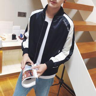 Wings Embroidered Bomber Jacket
