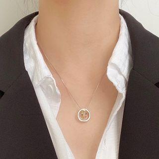 Two-tone Necklace As Shown In Figure - One Size