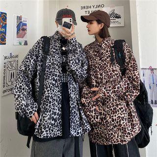 Couple Matching Leopard Print Shirt Jacket
