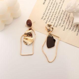 Glaze Acrylic Asymmetrical Dangle Earring
