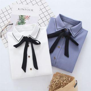 Bow Tie-neck Shirt
