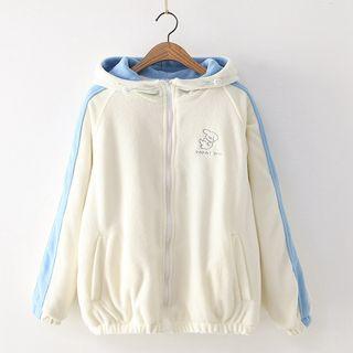 Hooded Zip Jacket Off-white - One Size