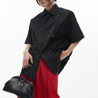 Elbow-sleeve Padded Shirt