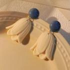 Flower Drop Earring 1 Pair - C-357 - White - One Size