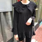 Peter-pan-collar Long-sleeve Top