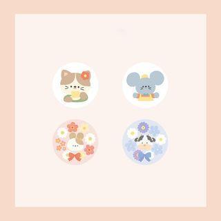 Animal Tinplate Brooch (various Designs)