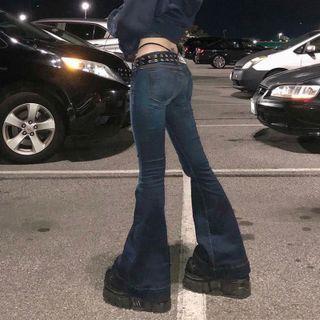 Low Rise Bell Bottom Jeans