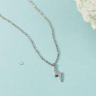 Rhinestone Thunderstorm Necklace As Shown In Figure - One Size