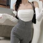 Suspender Pants / Plain Top