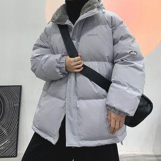 Fleece Panel Padding Zip Jacket