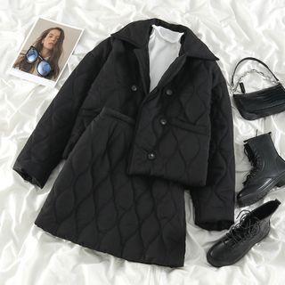Quilted Jacket / Quilted Mini Skirt