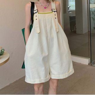 Buckled Jumper Shorts / Camisole Top