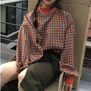 Plaid Pullover As Shown In Figure - One Size