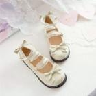 Ankle Strap Bow Lace Flats