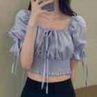 Collar Cropped Top