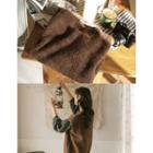 Cap-sleeve Melange Knit Vest