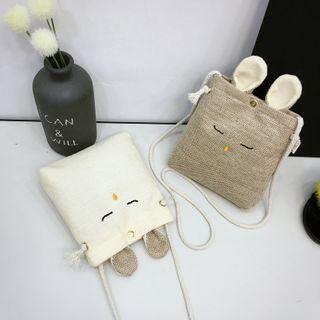 Woven Zip Crossbody Bag