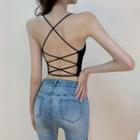 Halter-neck Strappy Open-back Top