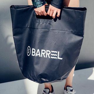 Lettering Waterproof Shopper Bag