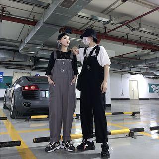 Couple Matching Sun Embroidered Jumper Pants
