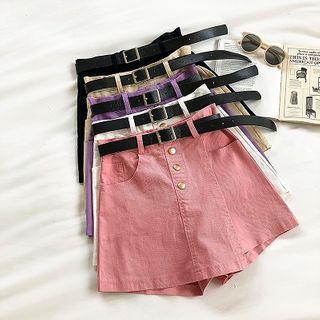 Asymmetric High-waist Skort