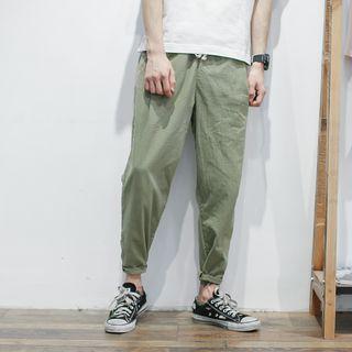 Tapered Embroidery Pants