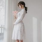 Hanbok Skirt (sheer Lace / Midi / White)