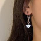 Bear Alloy Dangle Earring 1 Pair - Silver Needle - Silver - One Size