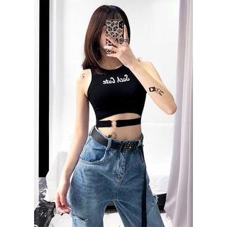 Hook-accent Crop Tank Top