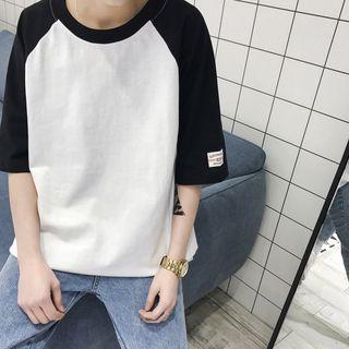 Raglan Sleeve Elbow Sleeve T-shirt