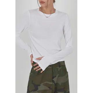 Round-neck Thumbhole T-shirt