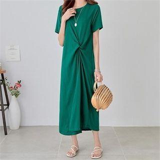 Twist-front Maxi Dress