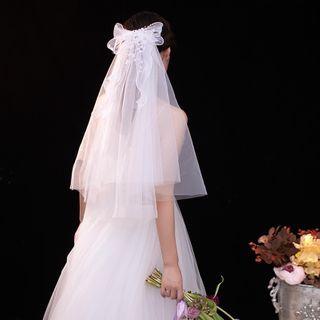 Bow Mesh Wedding Veil