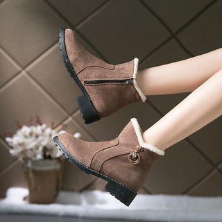 Hoop Charm Ankle Snow Boots