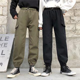 Cropped Cargo Harem Pants Waist Pants