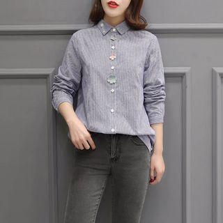 Long-sleeve Flower Shirt