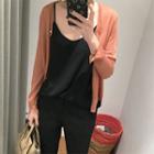 Plain Sheer Cardigan