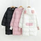 Color-block Padded Long Jacket