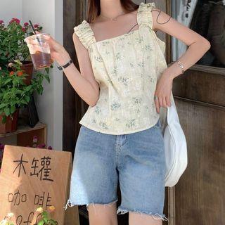 Floral Print Flowy Camisole Top
