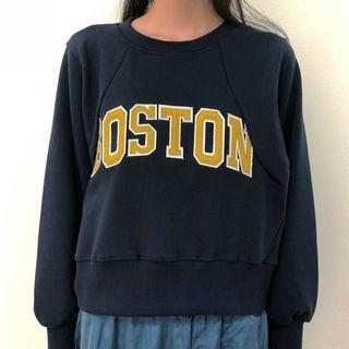 Lettering Pullover / High Waist Midi Skirt
