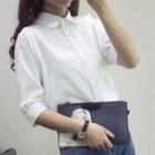 3/4 Sleeve Plain Shirt