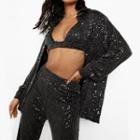 Sequin Cropped Camisole Top